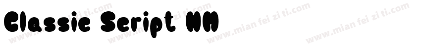 Classic Script NM字体转换